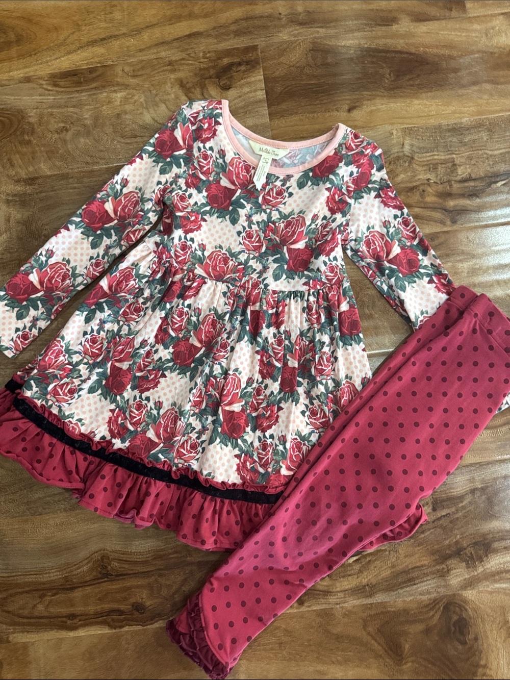 Matilda Jane dress and leggings set size 4